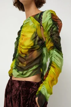 Gathered Delilah Top in Melting Bloom^No.6 Store Best