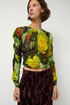 Gathered Delilah Top in Melting Bloom^No.6 Store Best