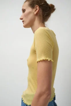 Gerrymandered Tee in One Yellow^No.6 Store Hot