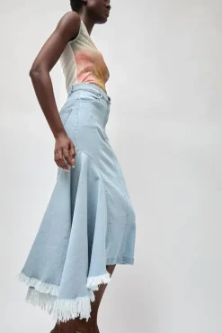 Gloria Skirt in Washed Light Blue^No.6 Store Online