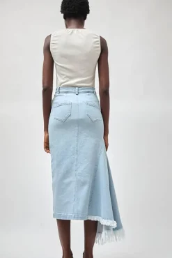 Gloria Skirt in Washed Light Blue^No.6 Store Online