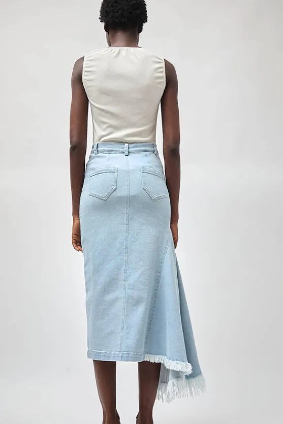 Gloria Skirt in Washed Light Blue^No.6 Store Online