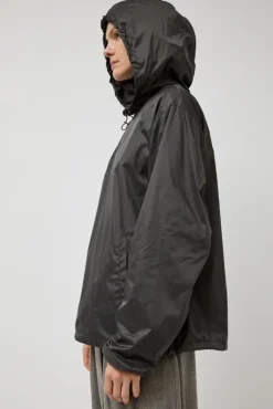 Glossy Nylon Half Zip Jumper in Charcoal^No.6 Store Best
