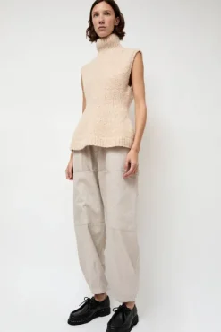 Handknit Peplum Shell in Alabaster^No.6 Store Fashion