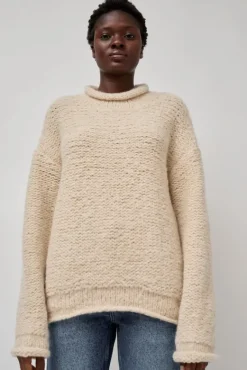 Handknit Purl Rollneck in Alabaster^No.6 Store Online