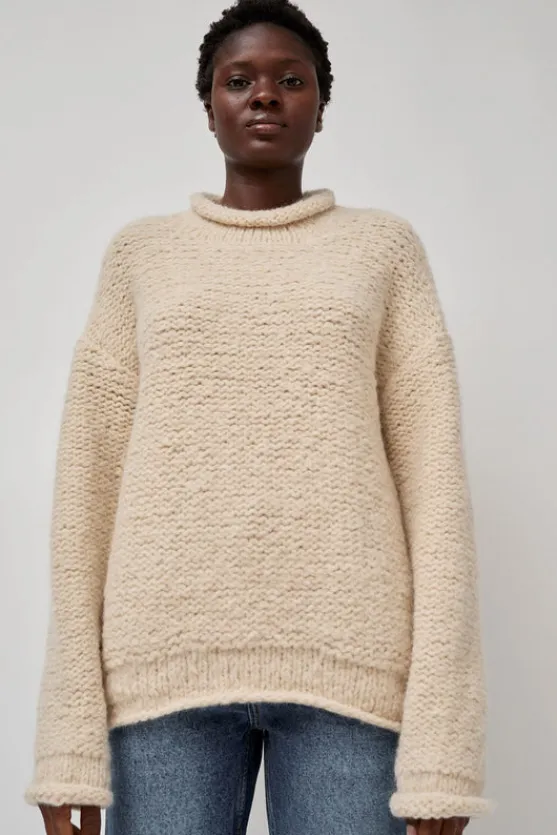 Handknit Purl Rollneck in Alabaster^No.6 Store Online