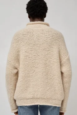 Handknit Purl Rollneck in Alabaster^No.6 Store Online