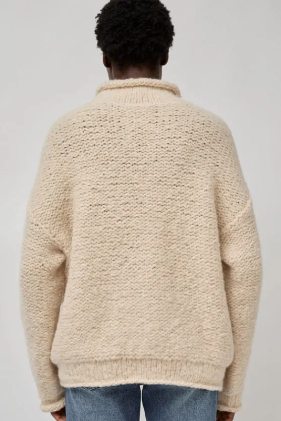 Handknit Purl Rollneck in Alabaster^No.6 Store Online