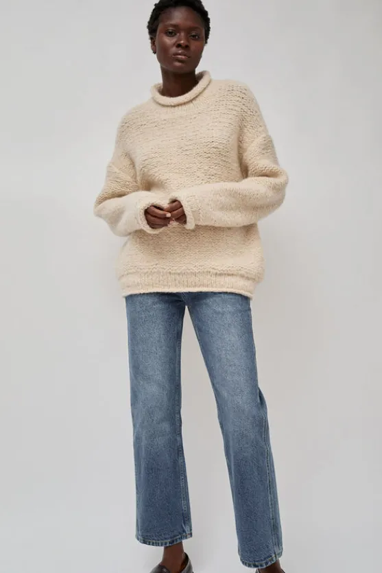 Handknit Purl Rollneck in Alabaster^No.6 Store Online