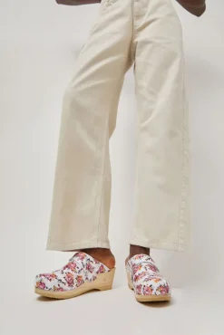 Hanna Studded Clog on Mid Wedge in Pink Rose Patent^No.6 Store Online
