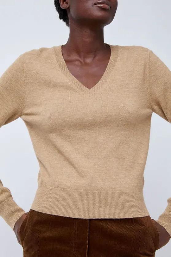 Hany Cashmere Knit in Camel^No.6 Store Outlet