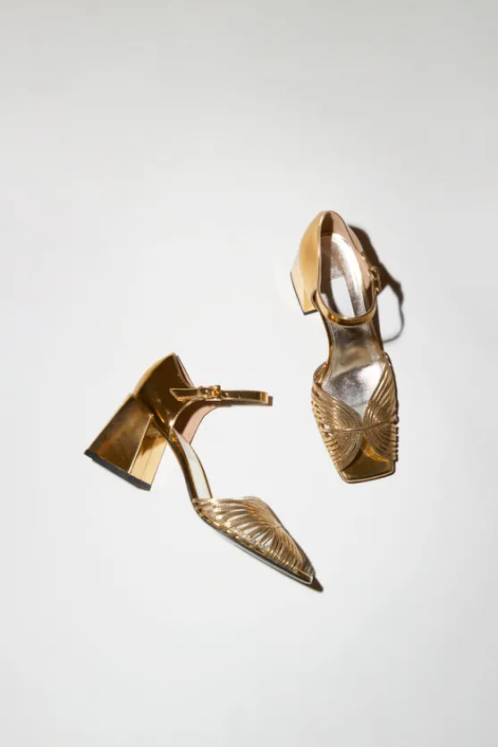 High 70鈥檚 Sandal in Gold^No.6 Store Sale