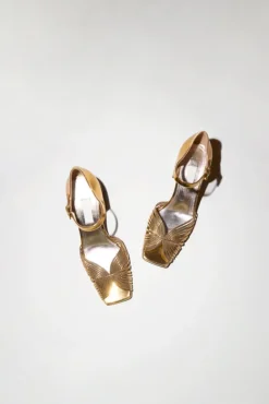 High 70鈥檚 Sandal in Gold^No.6 Store Sale