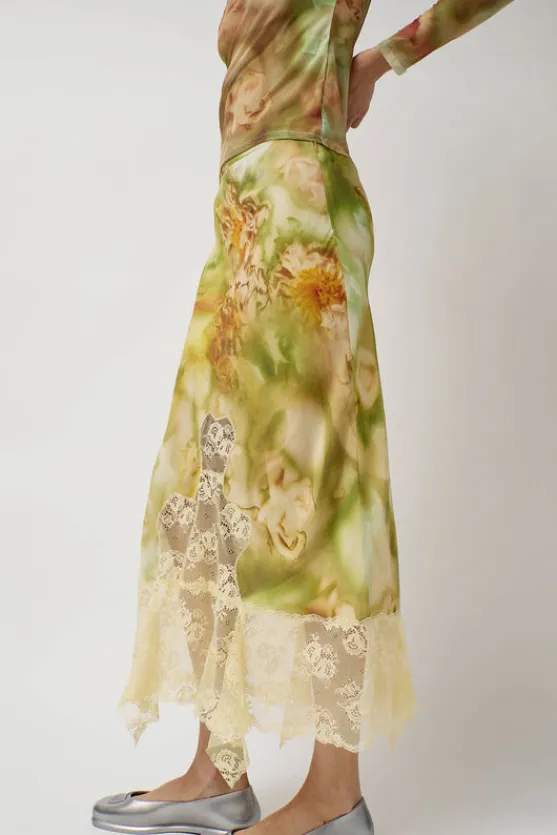 Hiss Skirt in Sage Molten Floral^No.6 Store Clearance