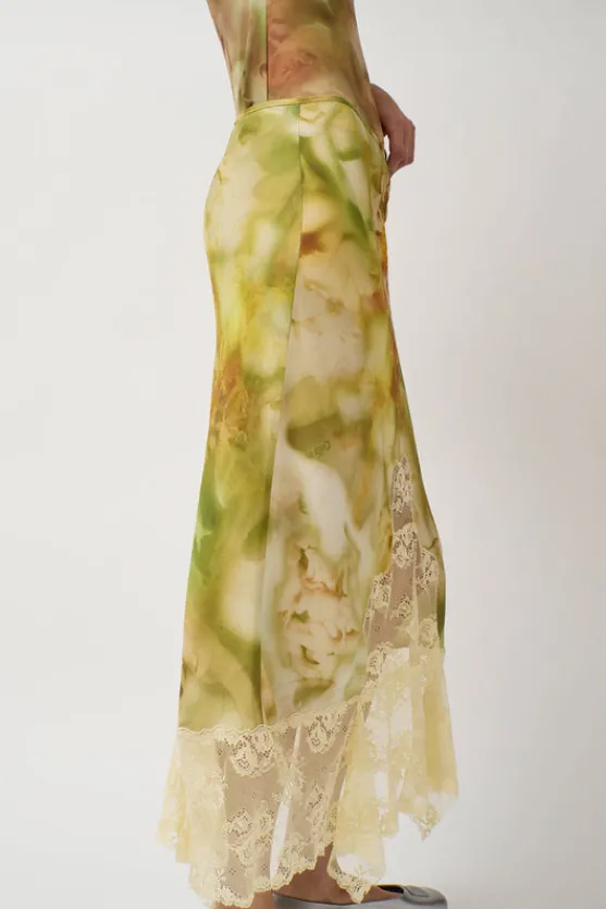Hiss Skirt in Sage Molten Floral^No.6 Store Clearance