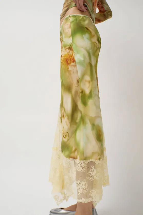Hiss Skirt in Sage Molten Floral^No.6 Store Clearance