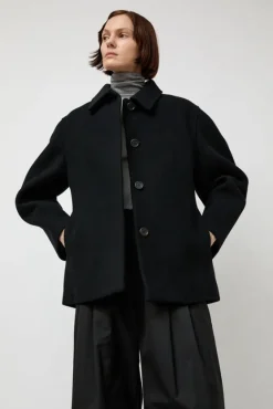 Hourglass Half Coat in Black^No.6 Store Hot