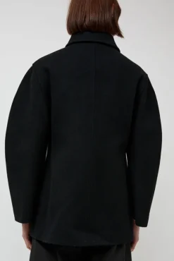 Hourglass Half Coat in Black^No.6 Store Hot