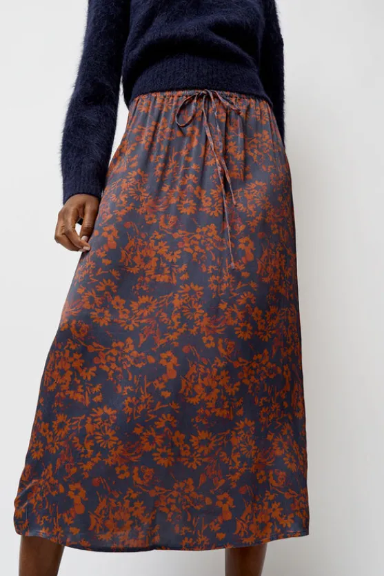Inez Skirt in Rust and Navy Garden^No.6 Store Best