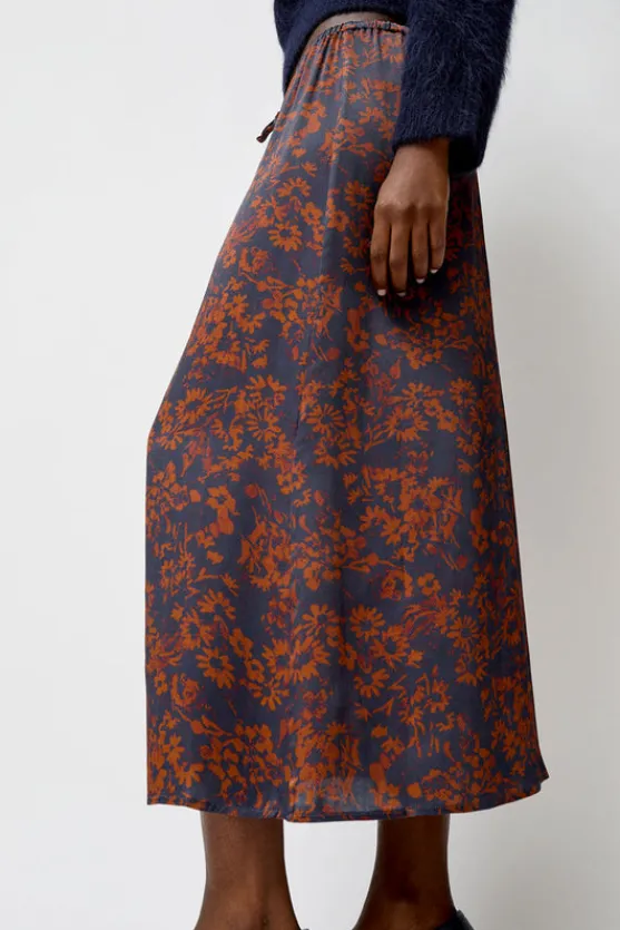 Inez Skirt in Rust and Navy Garden^No.6 Store Best