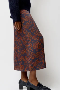 Inez Skirt in Rust and Navy Garden^No.6 Store Best