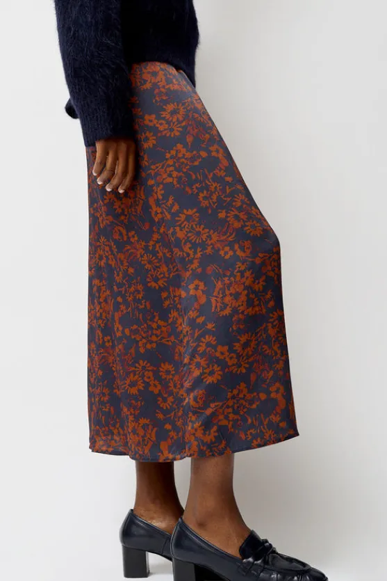 Inez Skirt in Rust and Navy Garden^No.6 Store Best
