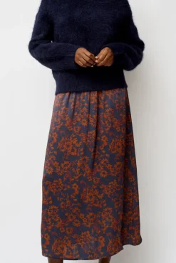 Inez Skirt in Rust and Navy Garden^No.6 Store Best