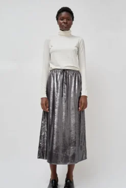 Inez Skirt in Silver Pony Hair^No.6 Store Fashion