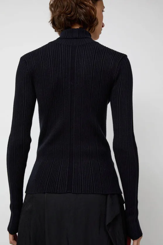 Inner Pleats Pola Knit in Navy^No.6 Store Online