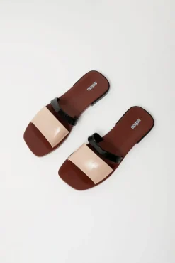 Ivy Slide in Brown and Beige^No.6 Store Outlet
