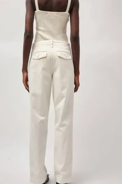 Jeff Chino Pants in White^No.6 Store Clearance