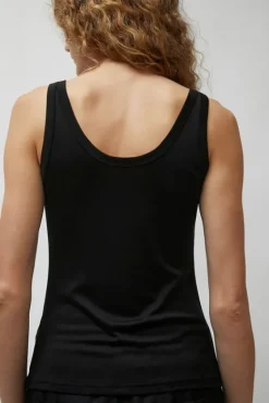 Jersey Scoop Tank in Black^No.6 Store Clearance