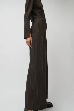Kent Pant in Brown Stripe^No.6 Store Sale