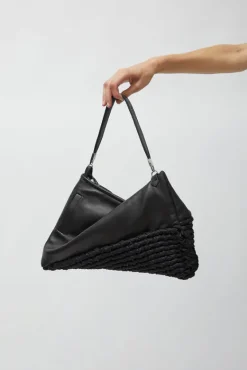 Knit Twisterette Bag in Black^No.6 Store New