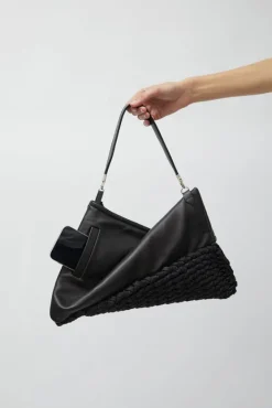 Knit Twisterette Bag in Black^No.6 Store New