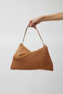 Knit Twisterette Bag in Natural Brown^No.6 Store Clearance