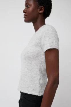 Kotte Alpaca Short Sleeve Knit in Gray^No.6 Store Clearance