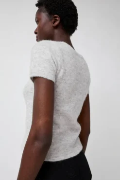 Kotte Alpaca Short Sleeve Knit in Gray^No.6 Store Clearance