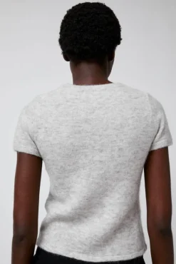 Kotte Alpaca Short Sleeve Knit in Gray^No.6 Store Clearance