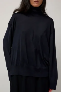 La Base Turtleneck in Navy^No.6 Store New