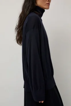 La Base Turtleneck in Navy^No.6 Store New