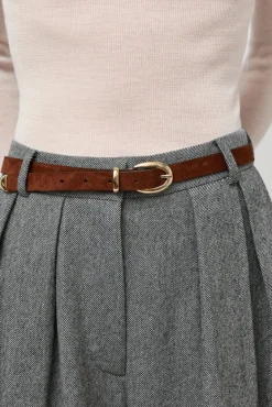 La Frieda Belt in Choco Camp^No.6 Store Hot