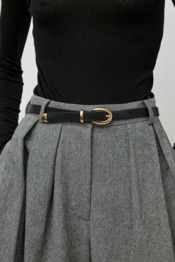La Frieda Belt in Noir^No.6 Store Hot