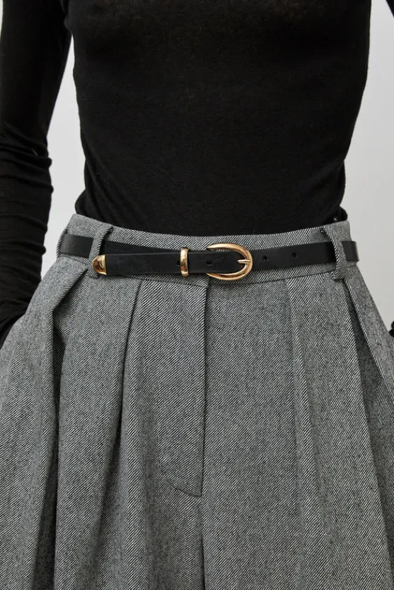 La Frieda Belt in Noir^No.6 Store Hot