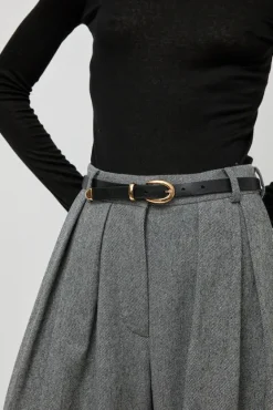La Frieda Belt in Noir^No.6 Store Hot