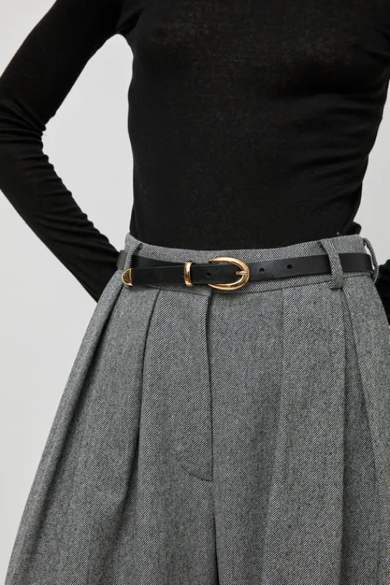 La Frieda Belt in Noir^No.6 Store Hot