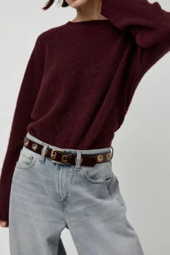La Grande Keller Crispy Belt in Crispy Cerise Noire^No.6 Store Best