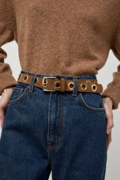 La Grande Keller Velours Belt in Tobacco^No.6 Store Fashion