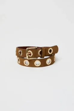 La Grande Keller Velours Belt in Tobacco^No.6 Store Fashion
