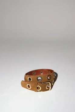 La Grande Keller Velours Belt in Tobacco^No.6 Store Fashion